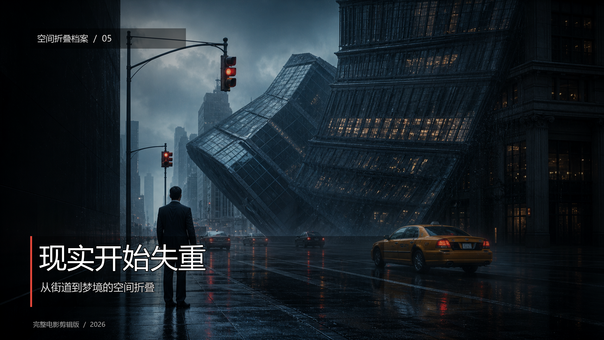 现实开始失重，空间折叠研究海报