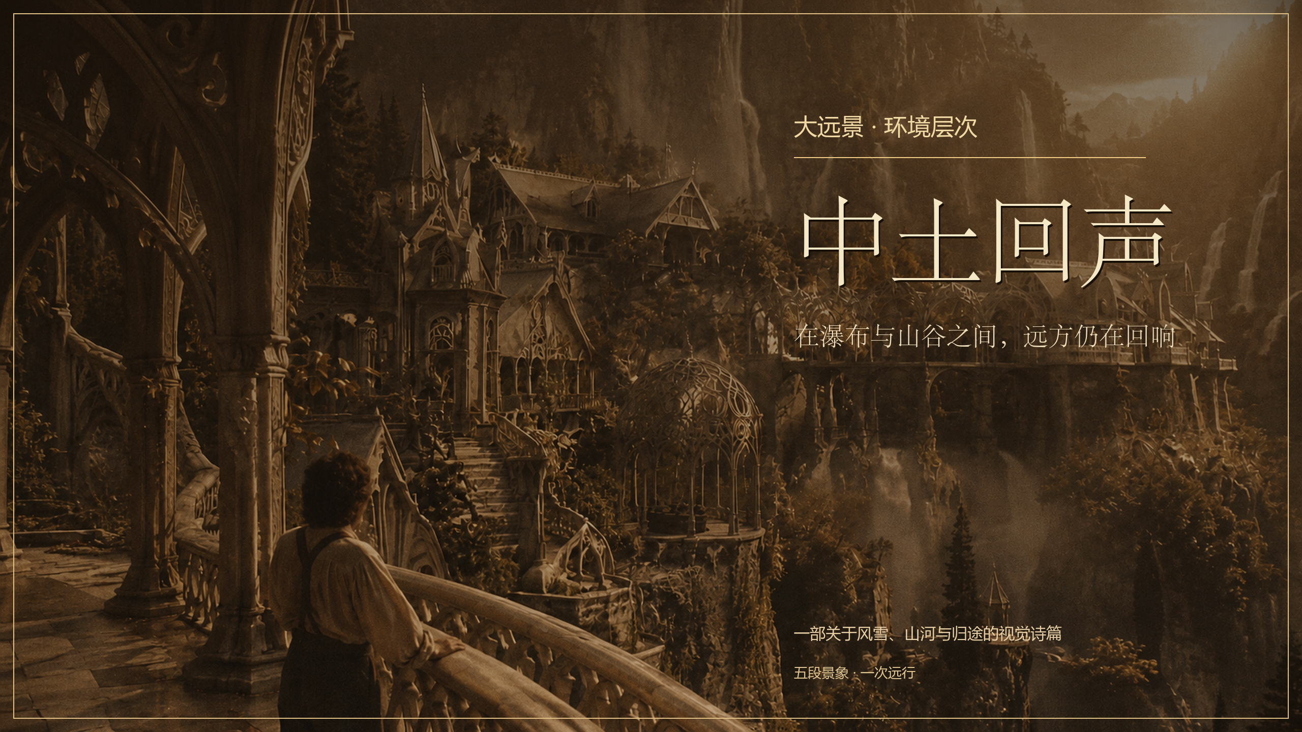 中土回声，大远景与环境层次研究海报